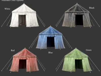 Medieval Collection Tents 3D Model Pack
