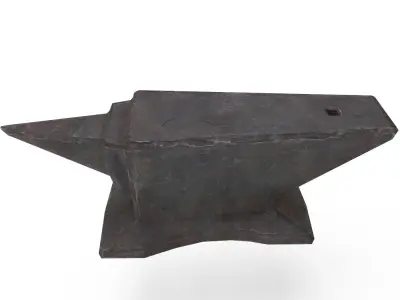 Anvil iron Low-poly 3D model