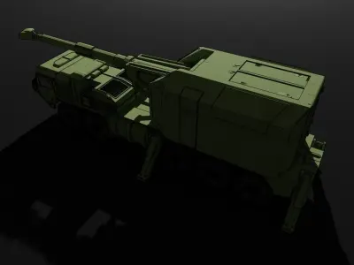 IDF ROEM Howitzer gun 3D print model