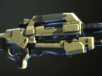 M96 Mattock Mass Effect 3D model