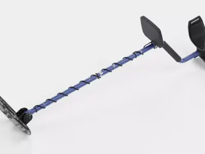 Metal Detector - Used and Scratched Ground Scanner 3D model