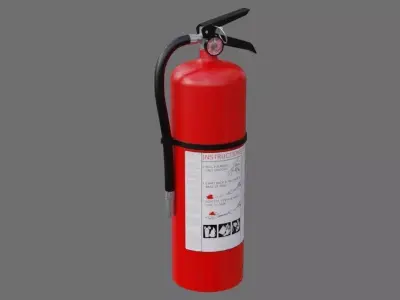 Fire Extinguisher 1A Low-poly 3D model