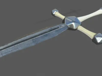 sword silver 3D model