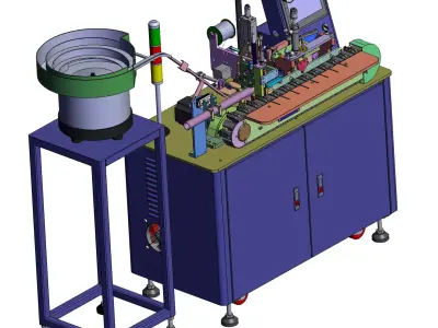 Automatic micro data cable soldering machine 3D model
