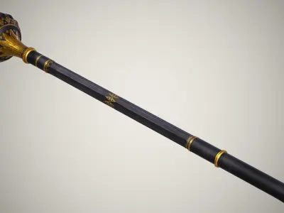 Gada Mace Low-poly 3D model