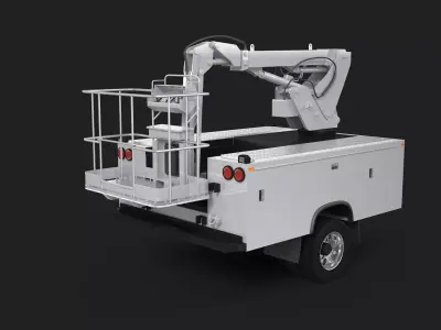 Crane Truck Body Shell 3D model