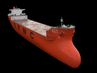 ZHEN HUA Heavy Load Carrier Cargo Ship 3D model