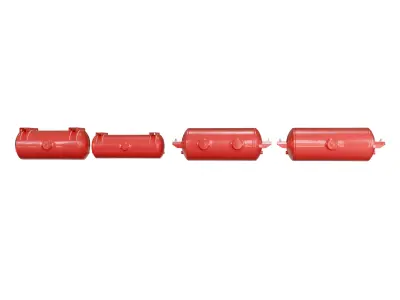 Trailer Hydraulic Parts Pack Valves - Fittings and Modular Kit Low-poly 3D model