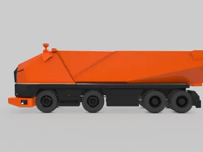 Autonomous Mining Truck 3D model