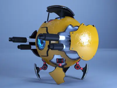 Scifi Robot 3D model purchase