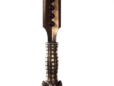 Axe and Sword Low-poly 3D model