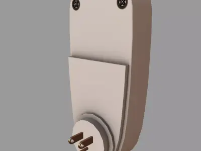 Digital Socket Power Meter Low Poly Low-poly 3D model