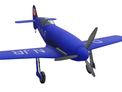 Messerschmitt Me 209 V1 Low-poly 3D model