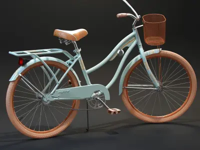 Huffy Nel Lusso Womens Cruiser Bike with Basket 3D model