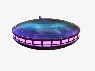 10 Alien Spaceship UFO A Collection - Sci Fi Spacecraft Design 3D Model Pack