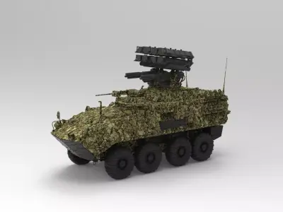 APC Armored Vehicle 3D model