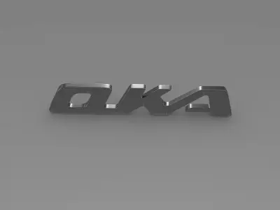 oka logo 3D model by Sergey