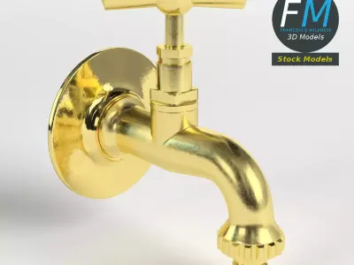 Fountain faucet 3D model