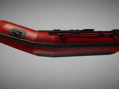 Rubber dinghy 3D model
