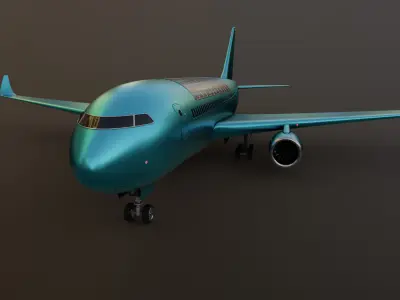 Electric Hybrid Aircraft 3D model shop