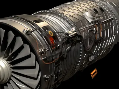 Jet Engine Concept 3D model