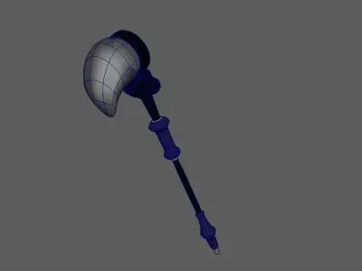 insect magnifying glass with handle Low-poly 3D model