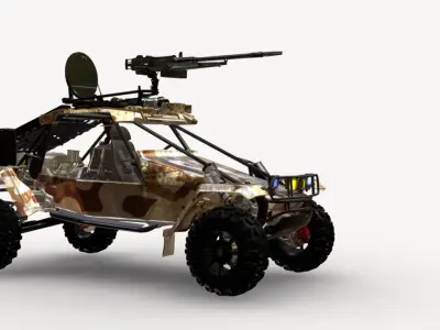 atv 4x4 Low-poly 3D model