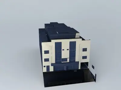 Factory solar panel Free 3D model
