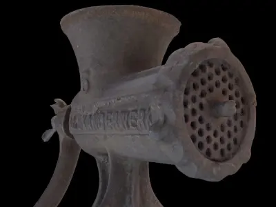 Old manual meat grinder 3D model