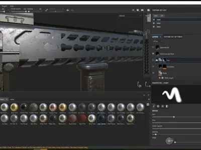 SIG MCX Carbine Low-poly 3D model