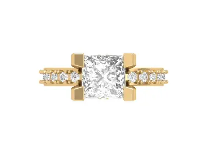 Princess Bridal Ring 3D print model purchase