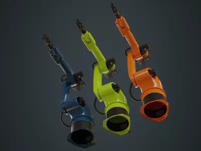 Industrial Robot 3A Low-poly 3D model