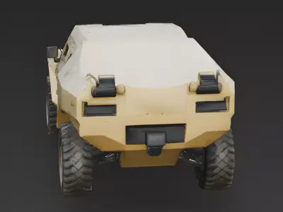 Sandstorm Stealth Tactical SUV 3D Model Low-poly 3D model