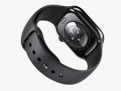 Apple Watch 10 Aluminum Jet Black with Sport Band 3D model
