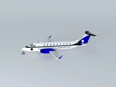 KerbishAirConnect Beechcraft 1900D Free 3D model