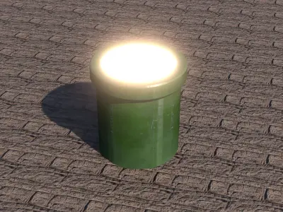 Realistic Mario Pipe Free 3D model