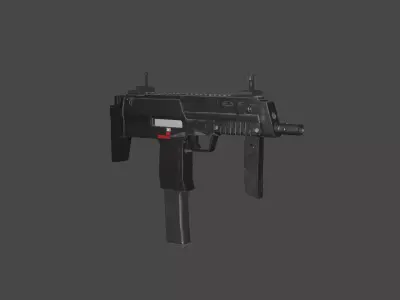 HK MP7 Low-poly 3D model