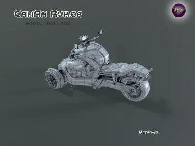 CanAm Ryker Bulldog - PBR Low-poly 3D model
