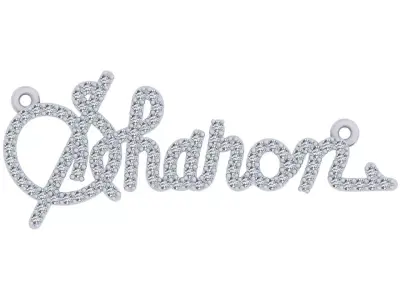 Sharon Name Pendent 3D print model