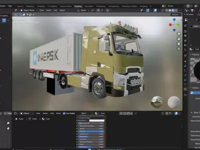 Renault T Container 3D model