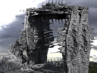 Colossal Titan Entranceway 3  3D model