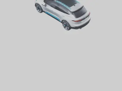 Electric SUV model 3D model