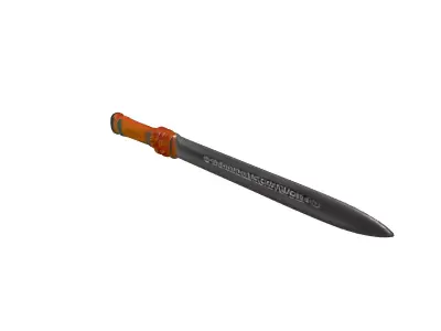 SciFi Industrial Combat Blade Low-poly 3D model