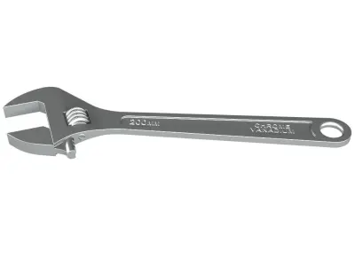 Adjustable Wrench 3D model shop