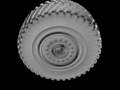 rim-wheel 3d model set of wheels Free 3D model