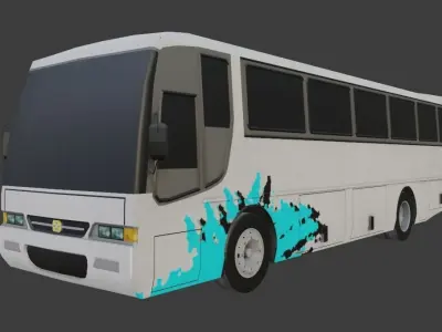 Busscar El Buss 320 Low-poly 3D model