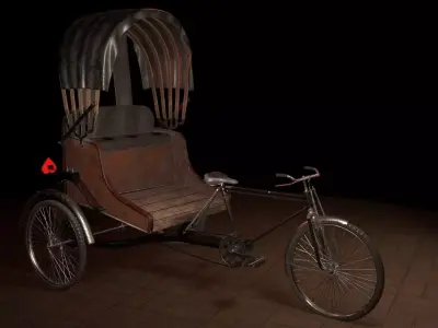 Cycle Rickshaw 3D model