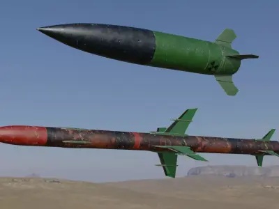 Rocket 3D models 3D Model Pack