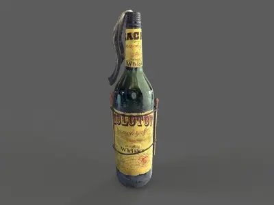Molotov Cocktail Low-poly 3D model get