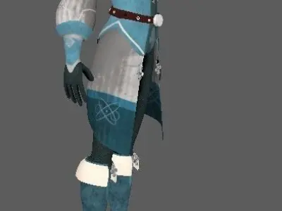 warrior Low-poly 3D model